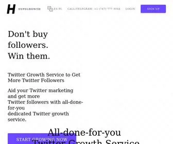 Hypegrowth.com(Best Twitter Growth Service) Screenshot