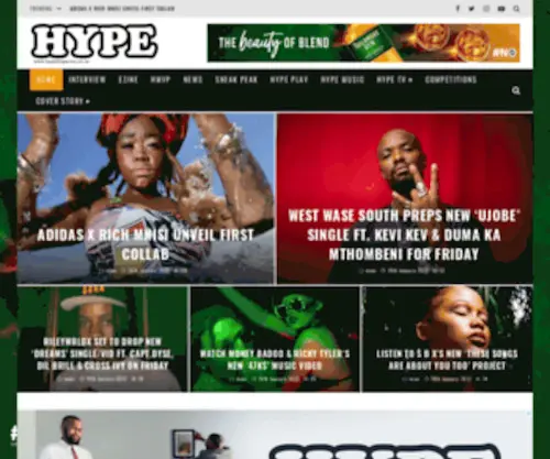 Hypemusic.co.za(Hype Magazine) Screenshot