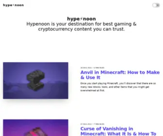 Hypenoon.com(Blockchain Gaming) Screenshot