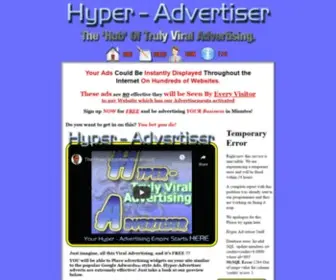 Hyper-Advertiser.com(Hyper advertiser) Screenshot