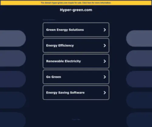 Hyper-Green.com(Hyper Green) Screenshot