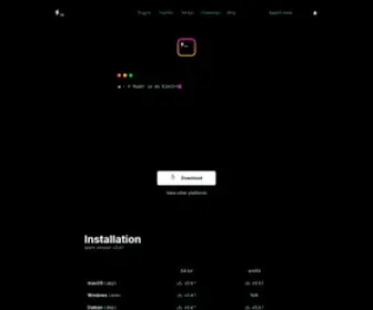 Hyper.is(A terminal built on web technologies) Screenshot
