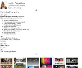 Hyperactivedesign.com.au(Judith Considine) Screenshot
