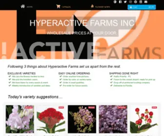 Hyperactivefarms.com(Quality Flowers by Hyperactive Farms) Screenshot