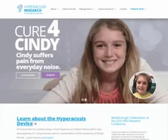 Hyperacusisresearch.org(Hyperacusis Research Limited) Screenshot