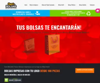 Hyperbolsas.com.mx(Bolsas Impresas Personalizadas en México) Screenshot