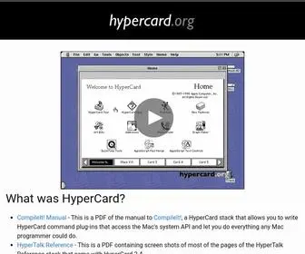 Hypercard.org(The software erector set) Screenshot