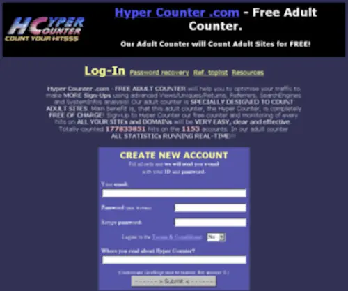 Hypercounter.com(Hypercounter) Screenshot