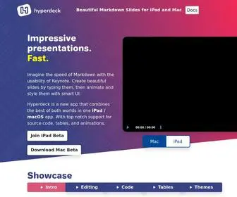 Hyperdeck.io(Hyperdeck Markdown Presentations for iPad and macOS) Screenshot