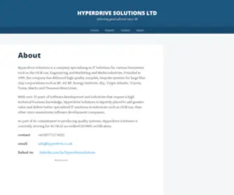 Hyperdrive.co.uk(Hyperdrive Solutions) Screenshot
