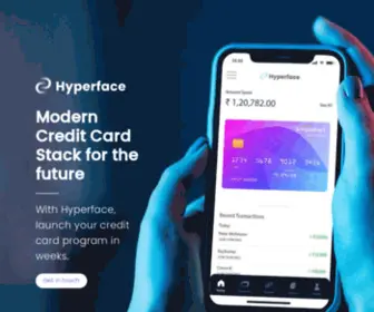 Hyperface.co(Modern credit card stack for fintechs & banks) Screenshot