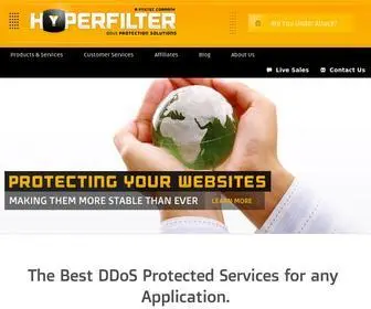 Hyperfilter.com(DDoS Mitigation) Screenshot