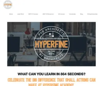 Hyperfinearchitecture.com(Online Architectural Training Center) Screenshot