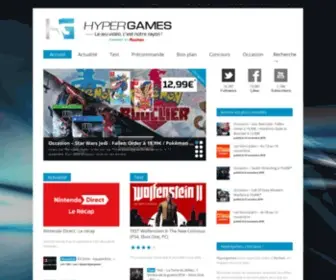 Hypergames.com(C’est l’espace communautaire jeux vidéo Auchan) Screenshot