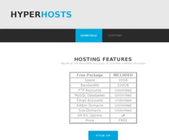 Hyperhosts.com(Hyperhosts) Screenshot