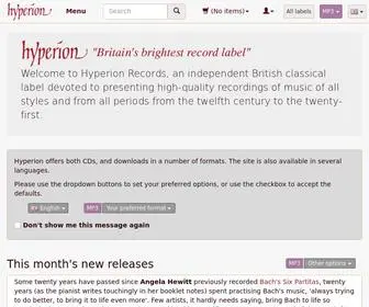 Hyperion-Records.co.uk(Hyperion Records) Screenshot