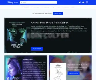 Hyperionbooks.com(Disney Books Official Site) Screenshot