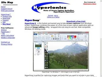 Hyperionics.com(The best screen capture software) Screenshot