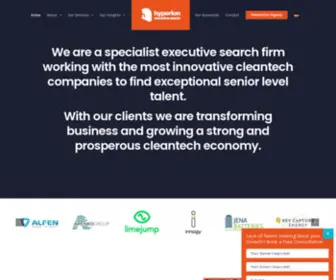 Hyperionsearch.co.uk(Talent Acquisition in Cleantech) Screenshot