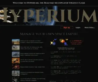 Hyperiums.com(Free Multiplayer Strategy Game) Screenshot