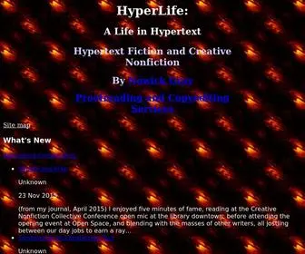 Hyperlife.net(Hypertext Fiction and Creative Nonfiction) Screenshot