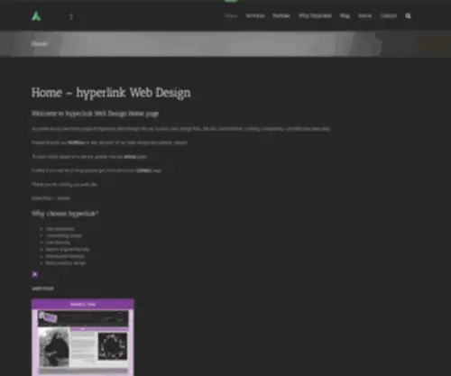 Hyperlinkwebdesign.org(Web design) Screenshot