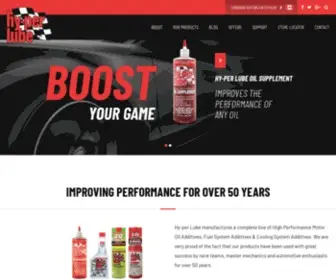 Hyperlube.com(Car Engine Oil Additive and Coolant Flush Products) Screenshot