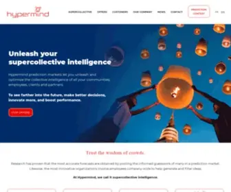 Hypermind.com(Supercollective intelligence for decision makers) Screenshot