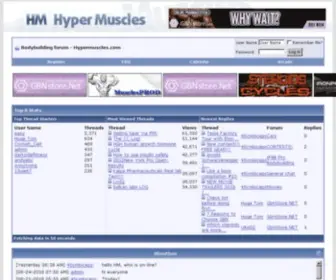 Hypermuscles.com(Bodybuilding forum) Screenshot