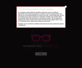 Hyperopticsoptometry.com(Splash Page) Screenshot