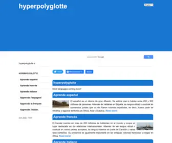 Hyperpolyglotte.com(Learning languages) Screenshot