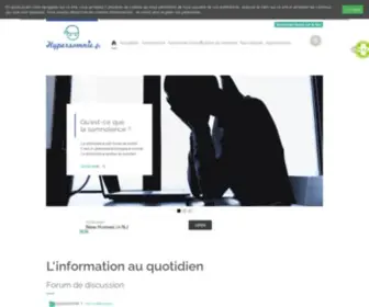 Hypersomnie.fr(Sommeil) Screenshot