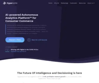 Hypersonix.io(The Leading Enterprise Platform for Consumer Commerce Businesses) Screenshot