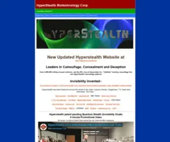 Hyperstealth.com(HyperStealth Biotechnology Corp) Screenshot