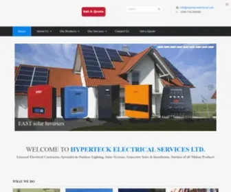 Hyperteckelectrical.com(Hyperteck Electrical Services Ltd) Screenshot