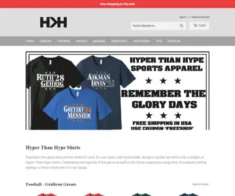 Hyperthanhype.com(Hyper Than Hype Shirts) Screenshot