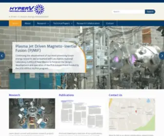 Hyperv.com(A driver in fusion energy development) Screenshot