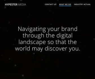 Hypestermedia.com(Navigating your brand through the digital social landscape) Screenshot