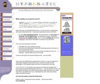 HYphenate.org(H-Y-P-H-E-N-A-T-E Productions) Screenshot
