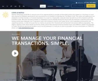 HYphen.co.za(Financial Transactions Management Company) Screenshot