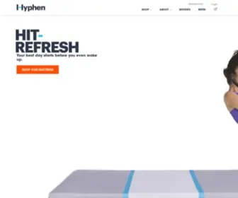 HYphensleep.com(Meet The Best Foam Mattress In a Box) Screenshot