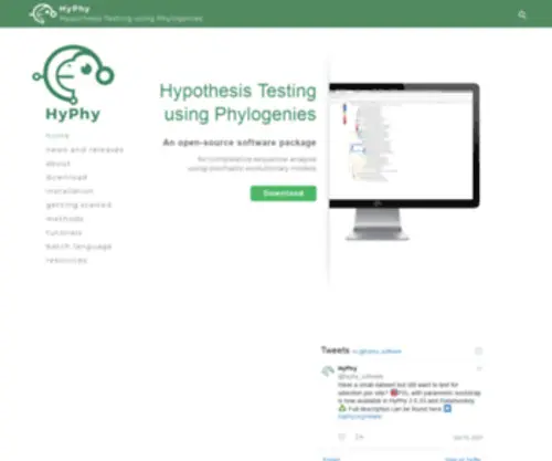 HYPHY.org(Hypothesis Testing using Phylogenies) Screenshot