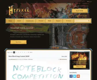 Hypixel.net(Official Hypixel Website) Screenshot