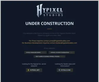 Hypixelstudios.com(Hypixel Studios) Screenshot