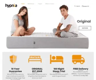 HYpnia.com(Hypnia Memory Foam & Pocket Sprung Mattress) Screenshot