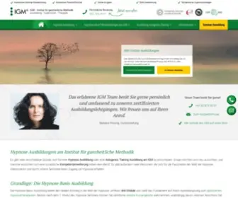 HYpnose-Ausbildungen.ch(Umfangreiches Hypnoseausbildungs) Screenshot