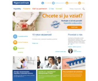 Hypocentrum.sk(Poistenia, pôžičky, hypotéky, hypotekárne úvery, finančné služby) Screenshot