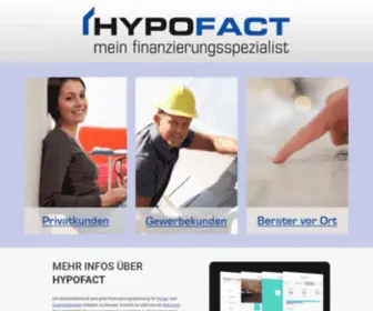 Hypofact.de(Mein finanzierungsspezialist) Screenshot