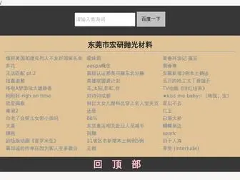 Hypolish.com(东莞市宏研抛光材料) Screenshot