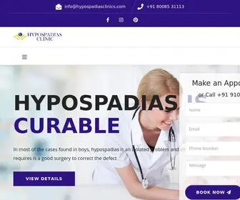 Hypospadiasclinics.com(Dr VVS Chandrasekharam) Screenshot